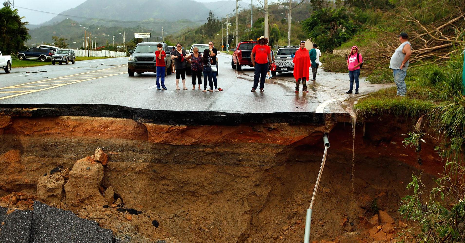 Hurricane devestation in Puerto Rico ahead of Donald Trump’s visit