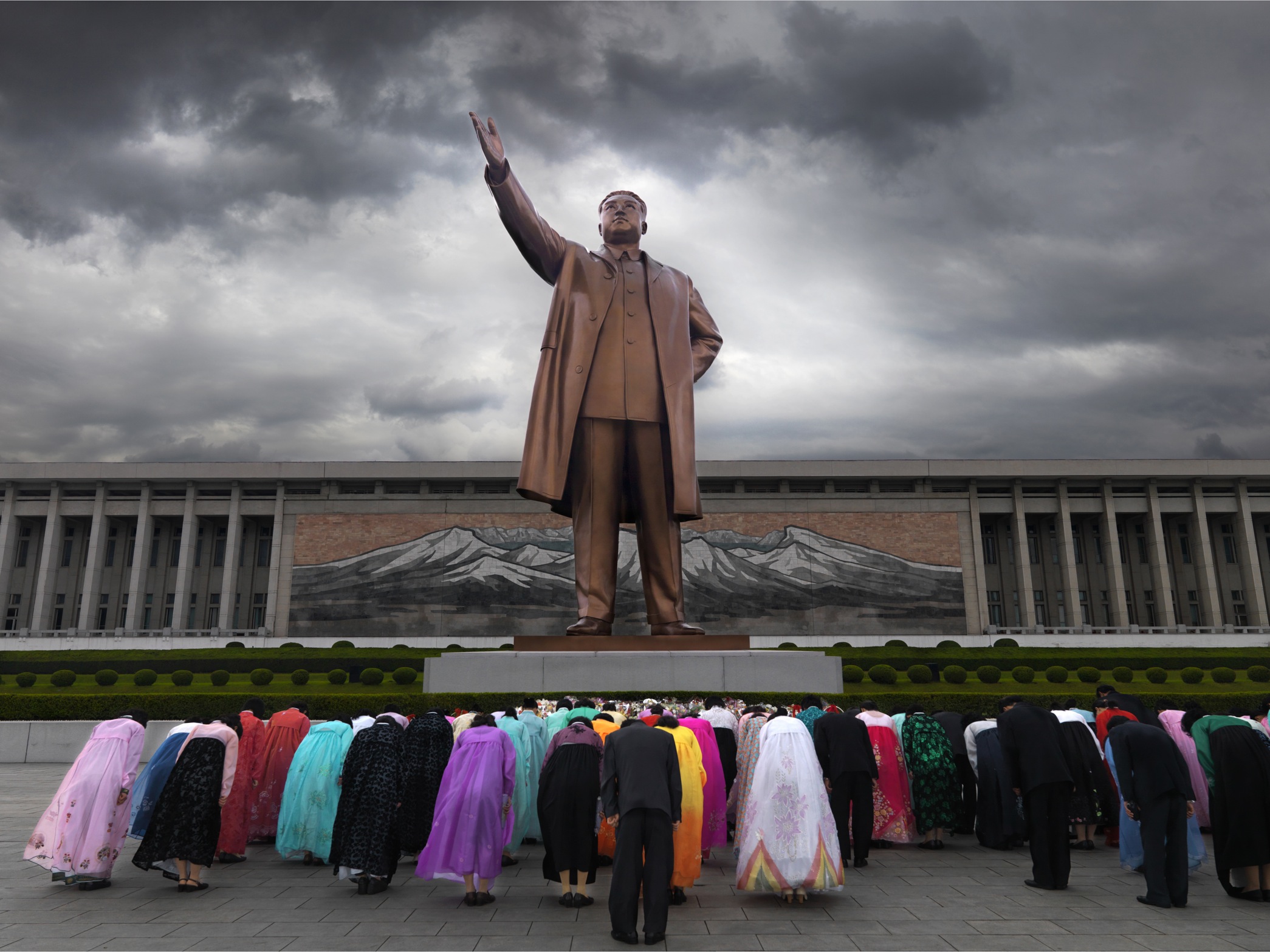 Mansudae Grand Monument,pyongyang North Korea