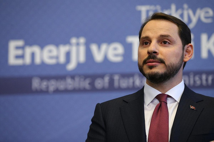 Berat Albayrak finance minister conference call