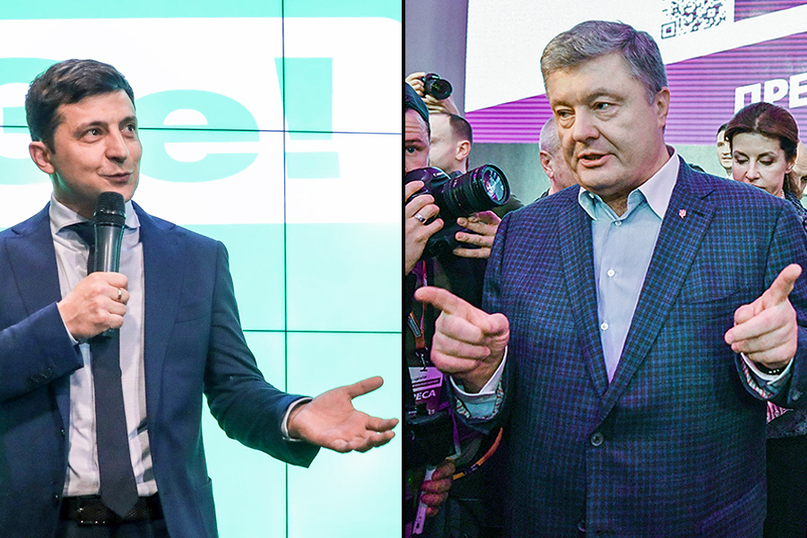 Zelenskiy Poroshenko