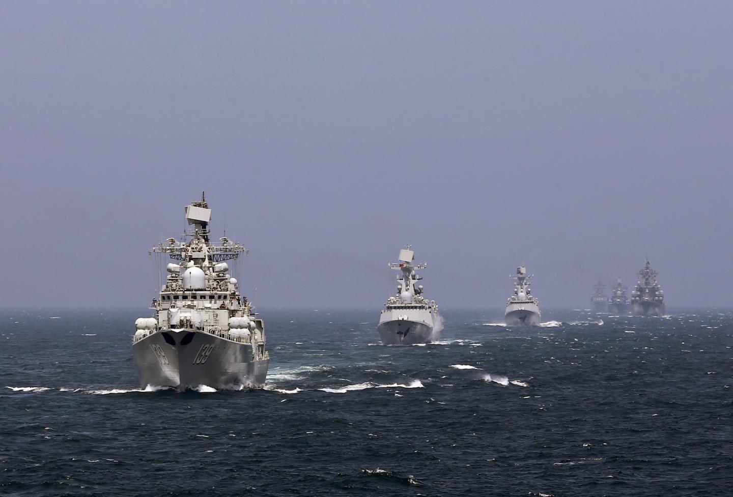 china russia navies