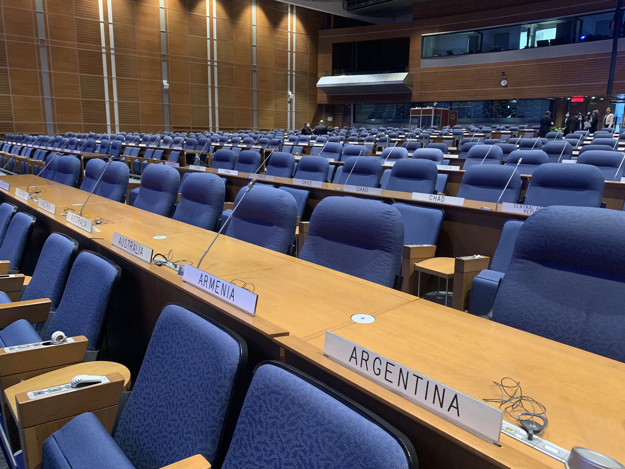 A meeting hall in Montreal used for the ICAO's regular session